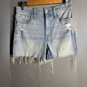 Madewell High Rise Black Shorts size 27